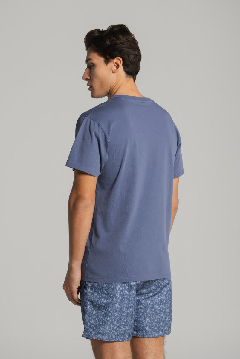 GORILLA CAMO POCKET T - INDIGO