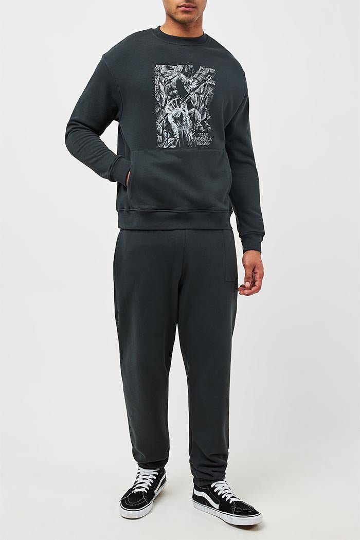 GORILLA HAND ETCHING KANGA SWEATSHIRT - BLACK - THAT GORILLA BRAND