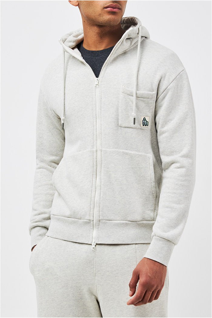 GORILLA ZIP HOODY - OAT - THAT GORILLA BRAND